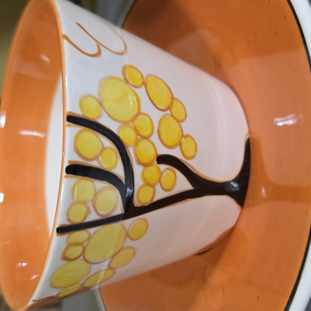Colorful Geometric Art Deco Tea Set - Picture 3 of 8
